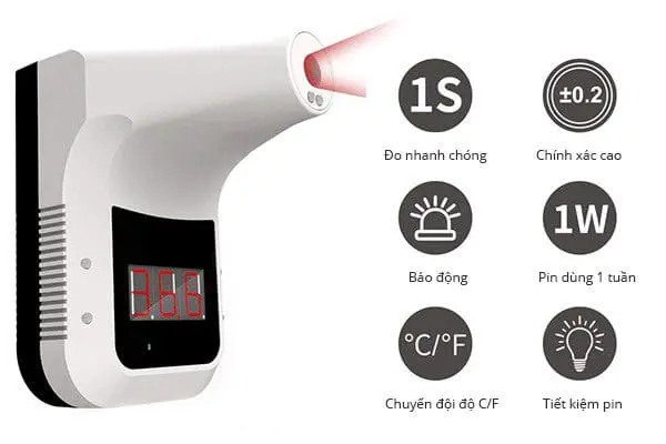 Máy đo thân nhiệt tự động K3