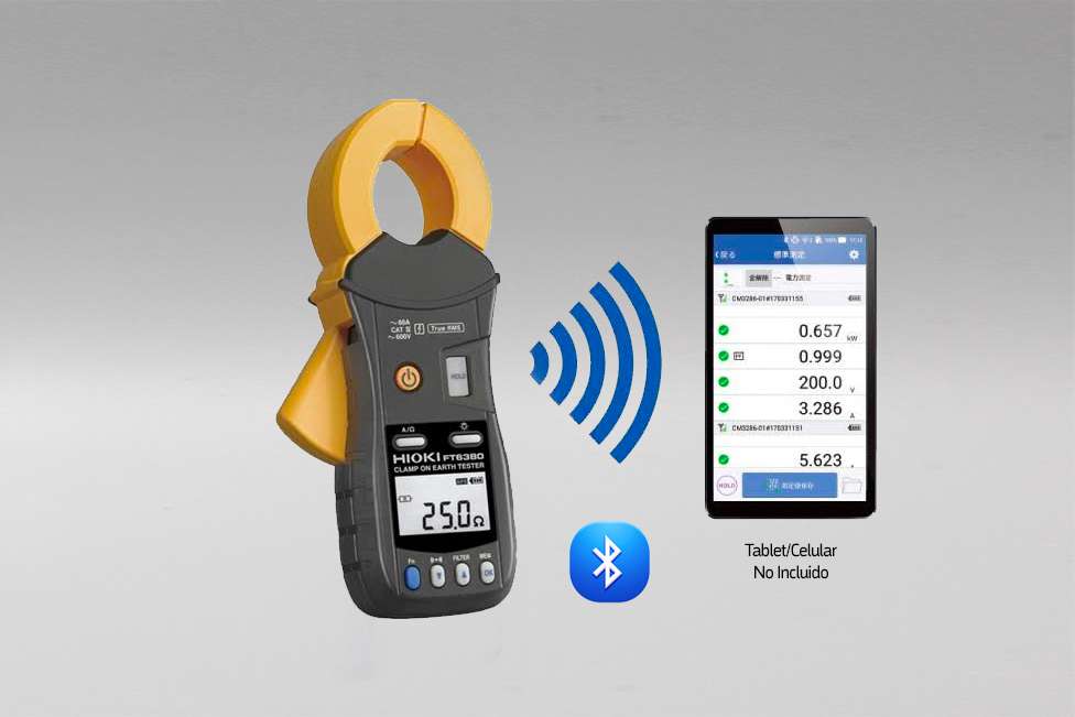 Hioki FT6381 truyền dữ liệu bằng Bluetooth