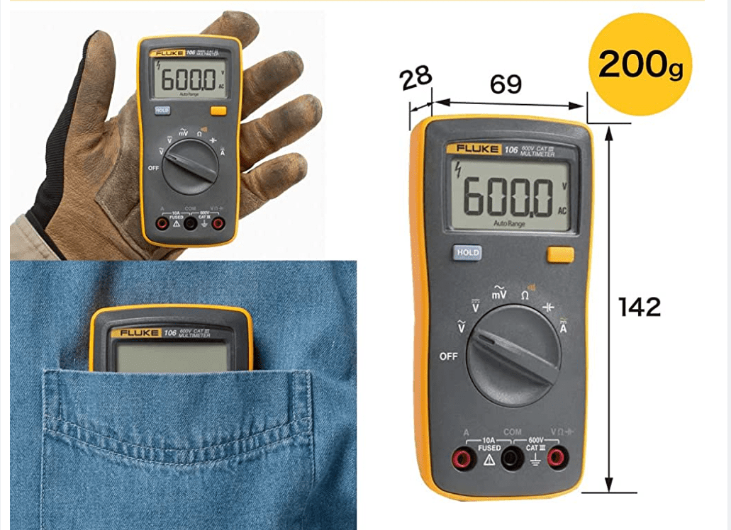 Thiết kế bỏ túi siêu tiện lợi của Fluke 106