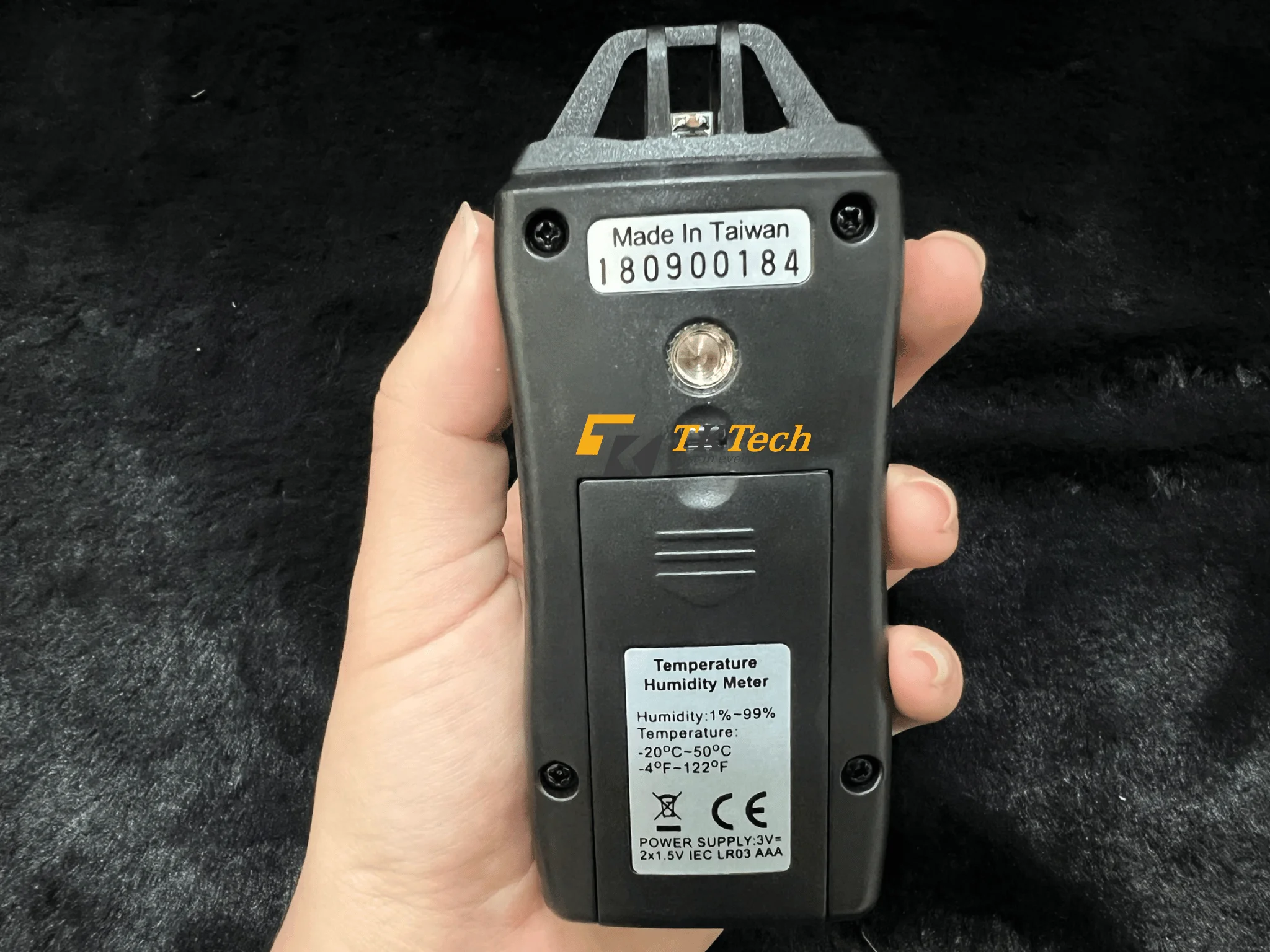 Máy đo nhiệt độ độ ẩm Tenmars TM-730 (mặt sau)