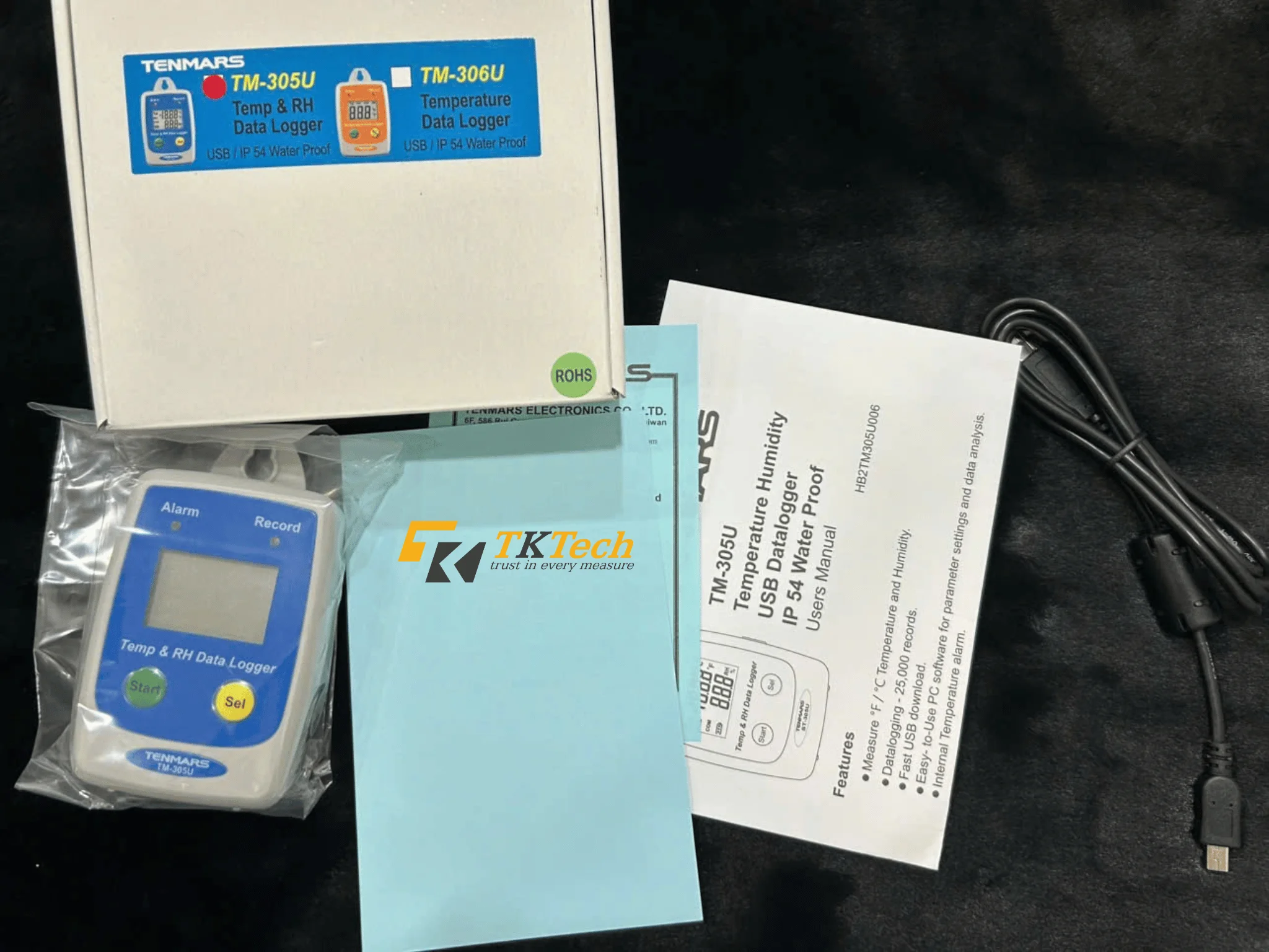 Nhiệt kế tự ghi Tenmars TM-305U Phụ kiện Nhiệt kế tự ghi Tenmars TM-305U