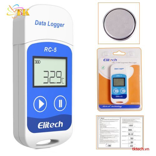 Thông số Nhiệt kế tự ghi Elitech RC-5