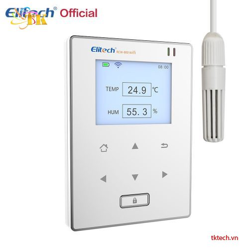 Bộ ghi dữ liệu nhiệt độ độ ẩm WIFI Elitech RCW-800