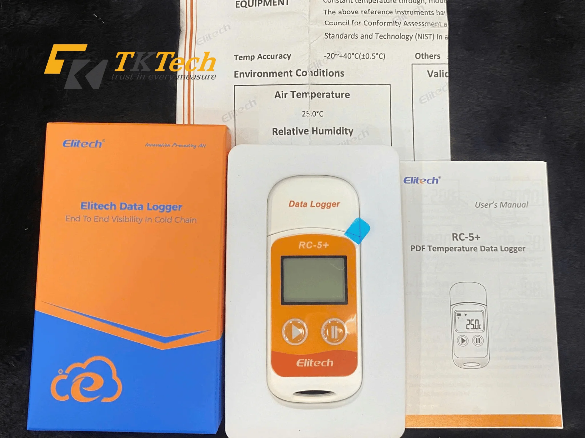 Hình ảnh thực tế nhiệt kế tự ghi Elitech RC-5+