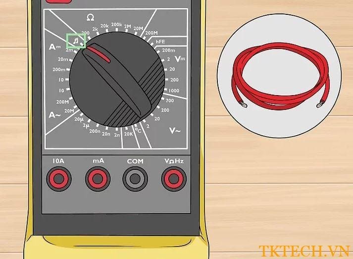 Kiểm tra liên tục bằng đồng hồ vạn năng 1 Kiểm tra liên tục bằng đồng hồ vạn năng 1