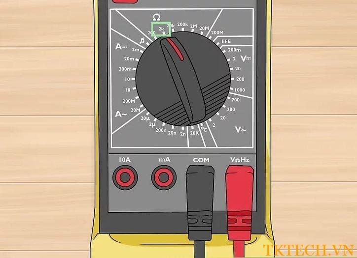 Cách đo điện trở bằng đồng hồ vạn năng 3 Cách đo điện trở bằng đồng hồ vạn năng 3