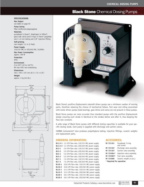 Bơm định lượng Hanna BL1.5-2