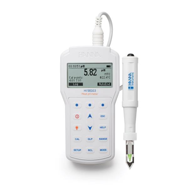 Máy đo pH/ nhiệt độ trong thịt Hanna HI98163