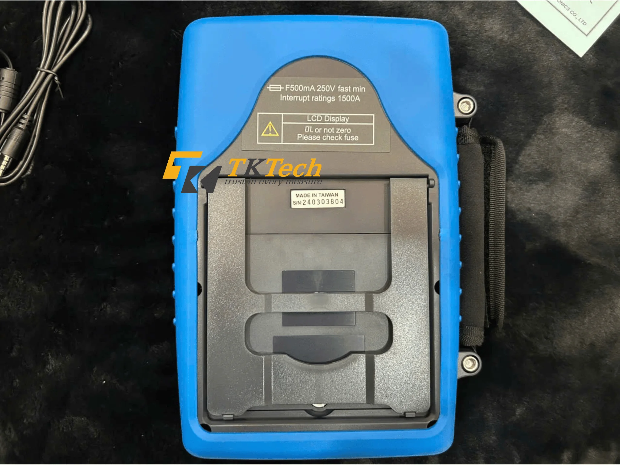 Máy kiểm tra pin ắc quy Tenmars TM-6001 Mặt sau sản phẩm Tenmars TM-6001