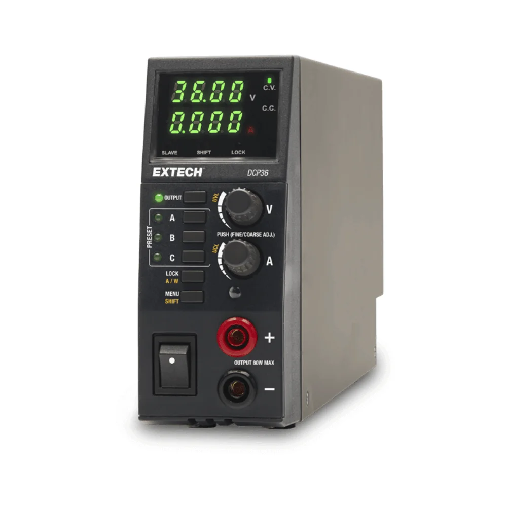 Nguồn DC Extech DCP36 chuyển đổi 80W
