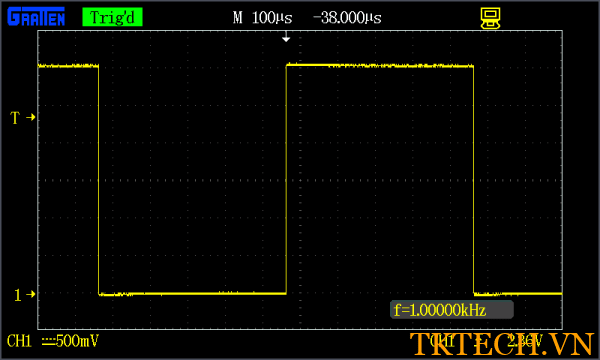Cách sử dụng máy hiện sóng Sóng vuông