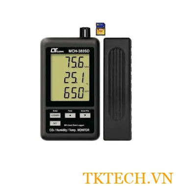 Máy đo nhiệt độ độ ẩm, CO2 Lutron MHB-383SD