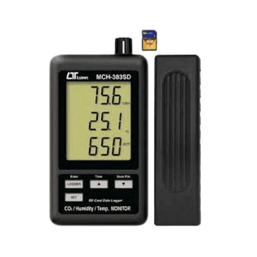 Máy đo nhiệt độ độ ẩm, CO2 Lutron MHB-383SD