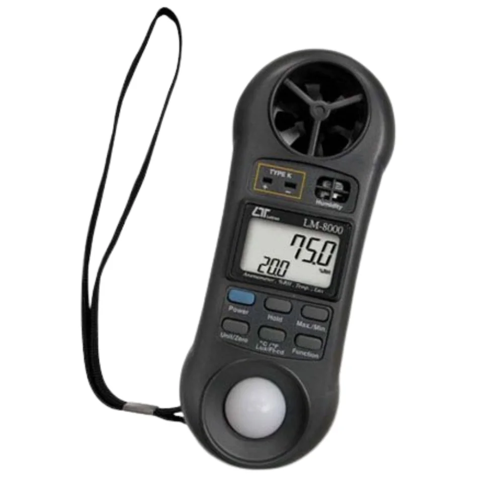 Máy đo tốc độ gió, ánh sáng, độ ẩm, nhiệt độ môi trường Lutron LM-8000