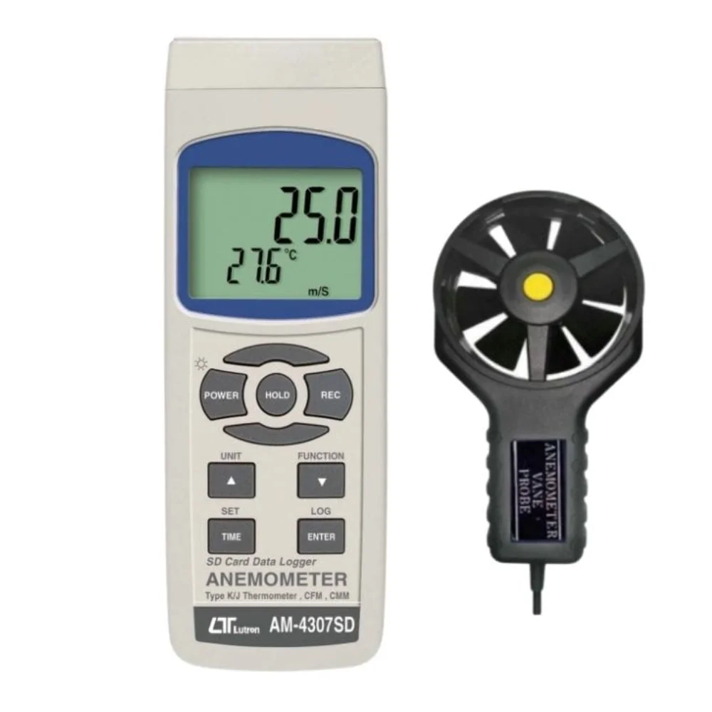 Máy đo tốc độ gió, lưu lượng gió, độ ẩm, nhiệt độ Lutron AM-4207SD