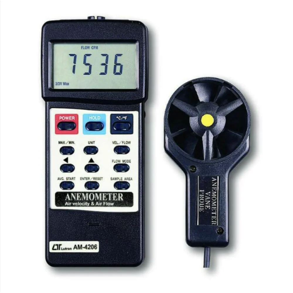 Máy đo tốc độ gió, lưu lượng gió, nhiệt độ Lutron AM-4206