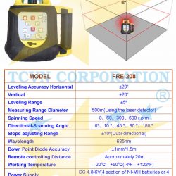 Máy đo laser xoay TCVN FRE-208