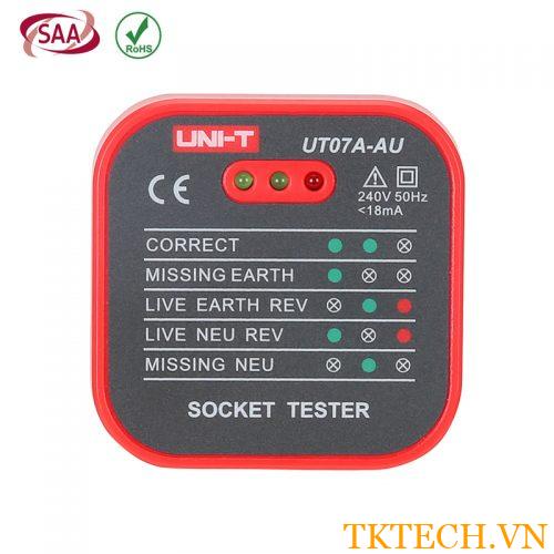 Thiết bị kiểm tra ổ cắm Uni-T UT07A-AU: Socket Tester