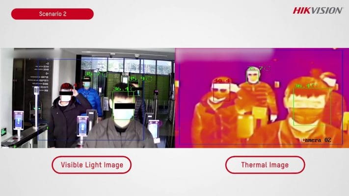 ảnh nhiệt của Camera thân nhiệt HIKVision DS-2TD2636B-13/P