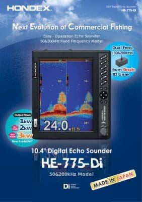Máy dò cá Hondex HE-775-DI FishFinder 10.4"