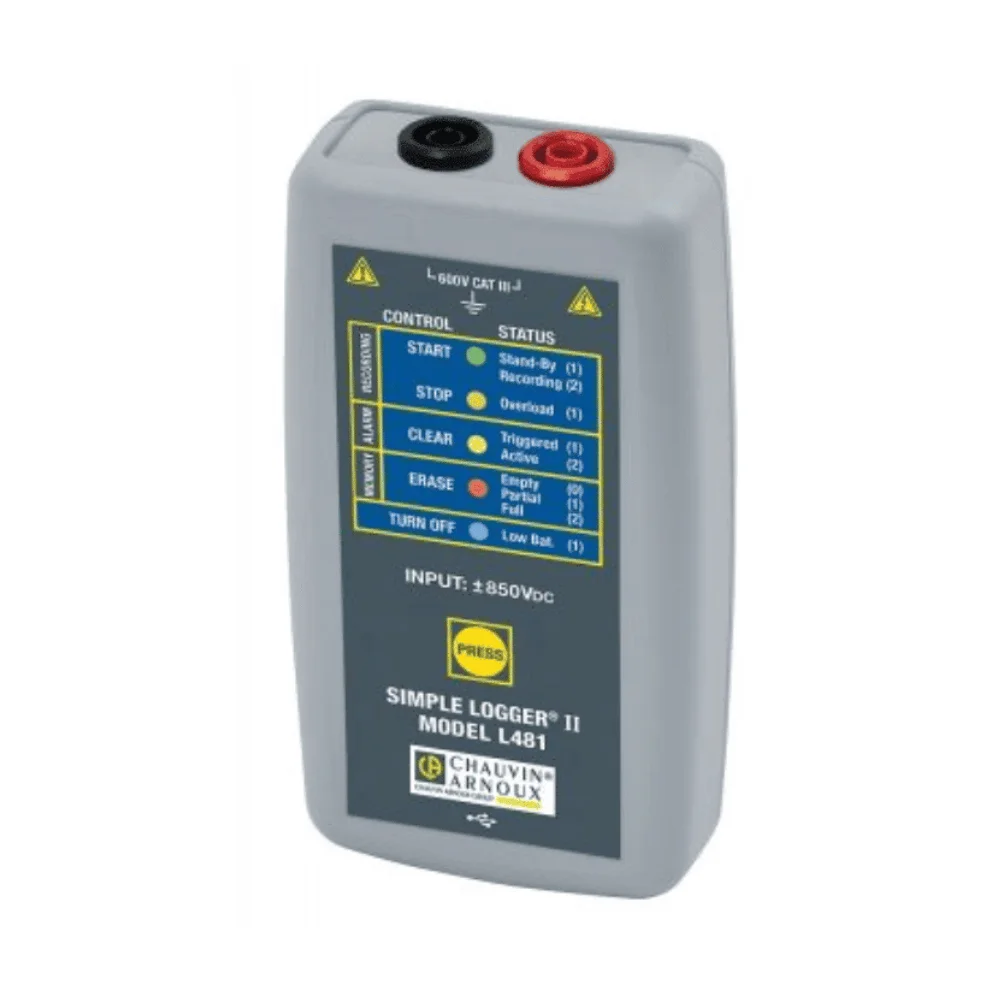 Máy ghi dữ liệu dòng điện Chauvin Arnoux L481