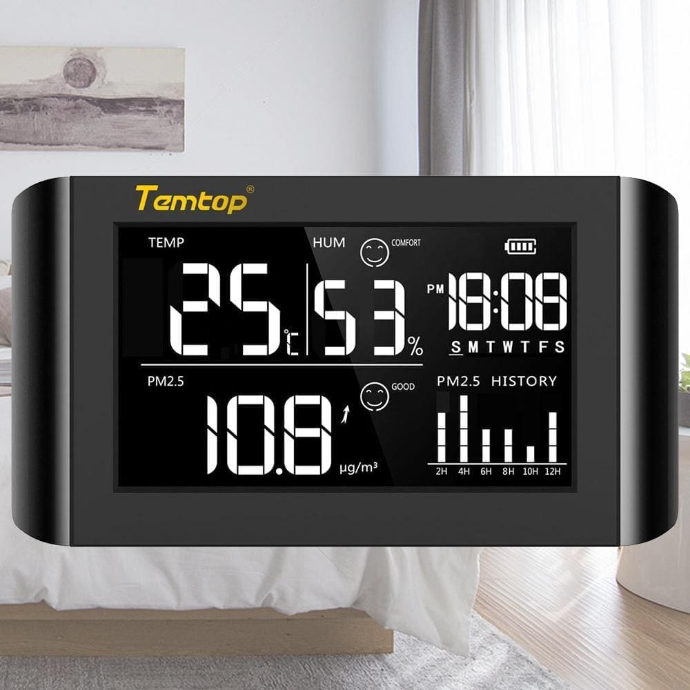 Máy đo chất lượng không khí Temtop P1000 (PM2.5, PM10, CO2) Máy đo chất lượng không khí Elitech Temtop P1000