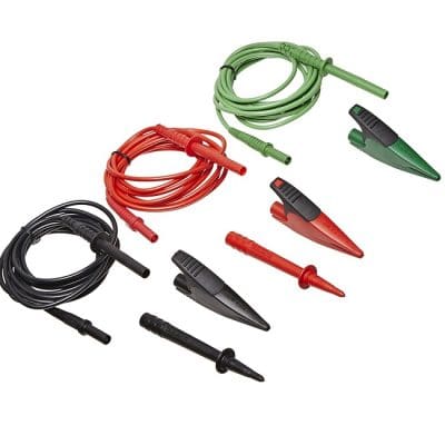 Bộ dây đo Fluke TL1550B với kẹp cá sấu (Đỏ, Đen, Xanh lục) Bộ dây đo Fluke TL1550B với kẹp cá sấu (Đỏ, Đen, Xanh lục)