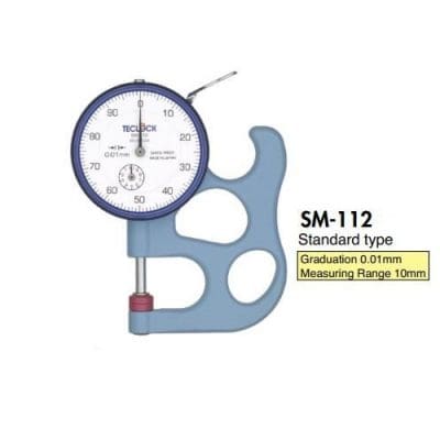 Máy đo độ dày vật liệu Teclock SM-112 Máy đo độ dày vật liệu Teclock SM-112
