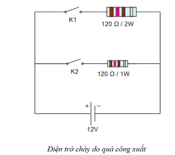 Điện trở là gì - Cấu tạo, công thức tính và cách đọc giá trị điện trở Transistors cháy do quá Công suất
