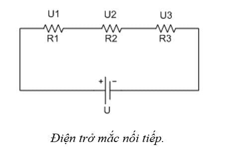 Điện trở là gì - Cấu tạo, công thức tính và cách đọc giá trị điện trở Điện trở mắc nối tiếp.