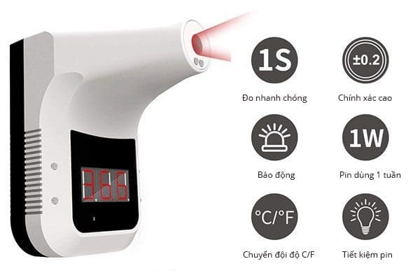 Máy đo thân nhiệt tự động K3