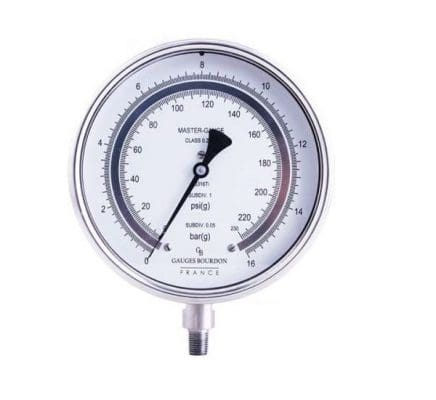 Đồng hồ áp suất chuẩn Gauges Bourdon France MAPG