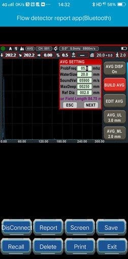 Máy dò khuyết tật siêu âm Huatec FD620 man hinh bao cao