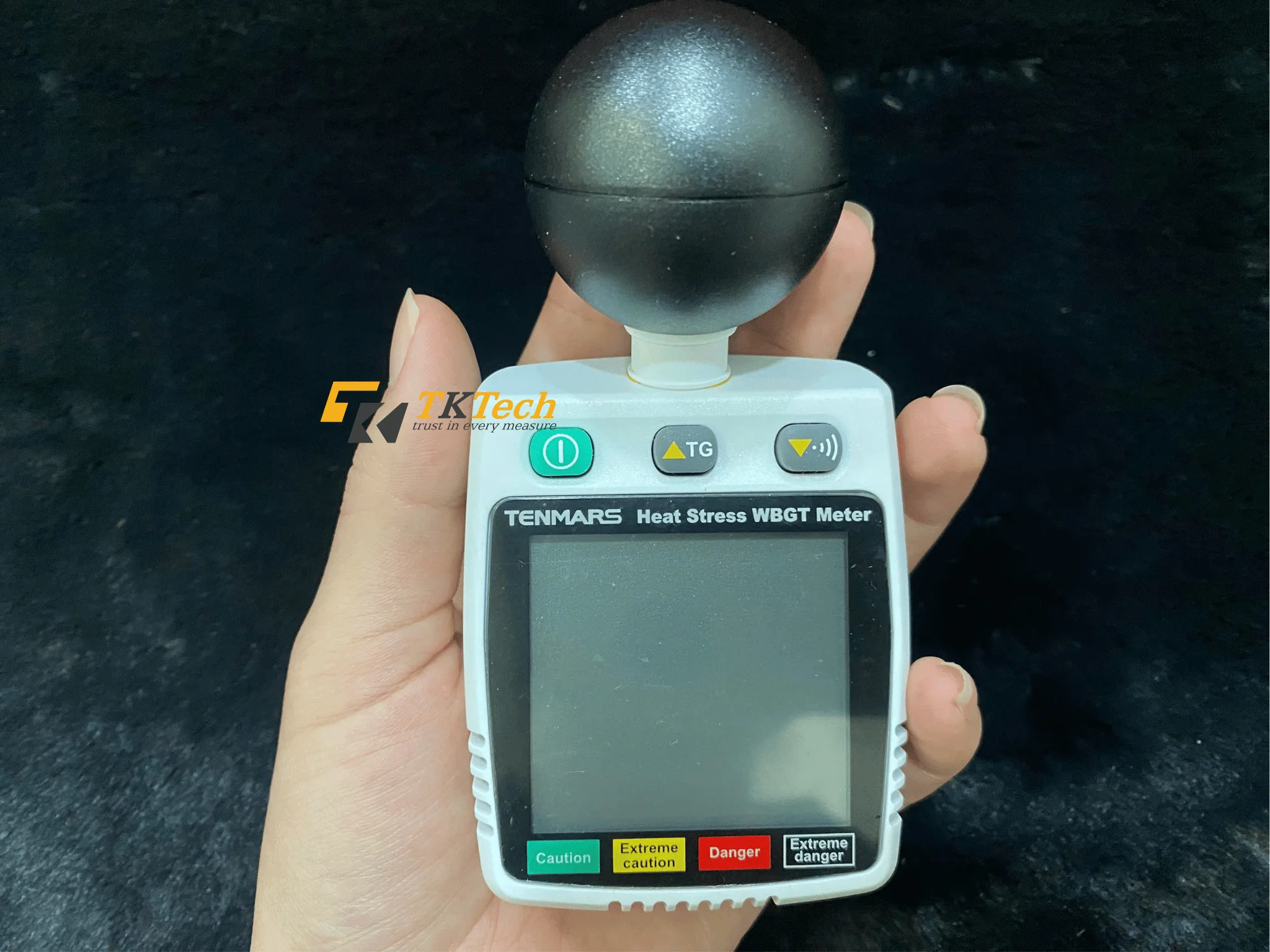 Máy đo nhiệt độ bầu ướt Tenmars TM-288 Mặt trước Tenmars TM-288