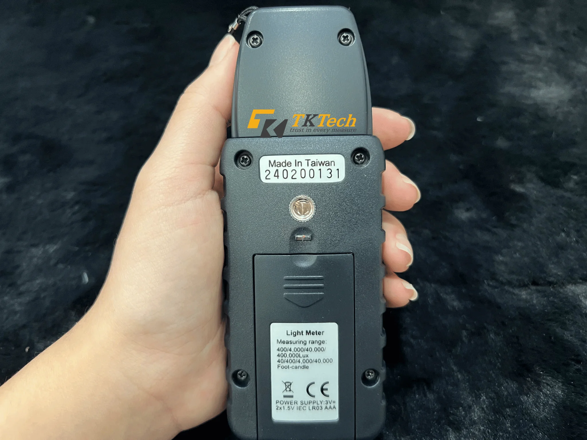 Máy đo ánh sáng Tenmars TM-721 LUX / FC Máy đo ánh sáng Tenmars TM-721 (mặt sau)