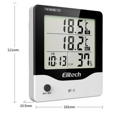 Nhiệt ẩm kế để bàn Elitech BT-3