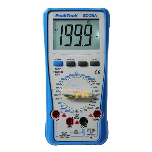 Đồng hồ vạn năng kỹ thuật số PeakTech P2005 A