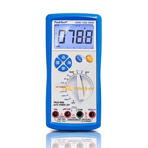 Đồng hồ vạn năng kỹ thuật số PeakTech P3490