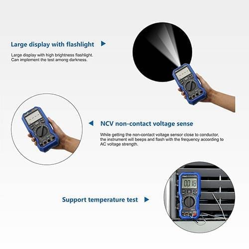 Đồng hồ vạn năng kỹ thuật số cầm tay Owon OW18B