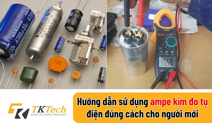 Ampe kìm đo tụ