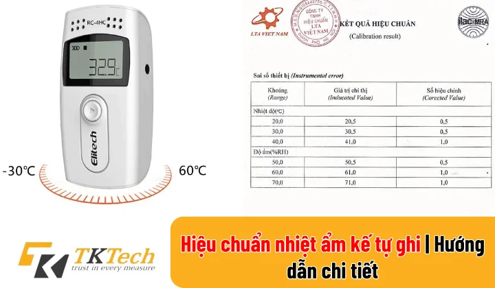 Hiệu chuẩn nhiệt ẩm kế tự ghi