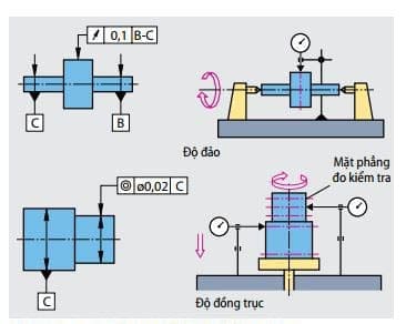 Kiểm tra độ đảo và độ đồng trục - Hiệu chuẩn đồng hồ đo độ ảo