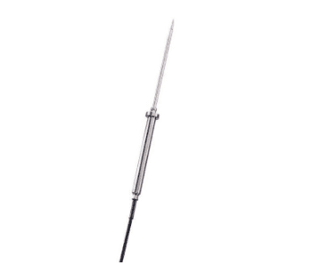 Đầu dò thực phẩm bằng thép không gỉ chống thấm nước (với dụng cụ đo phù hợp) cho phép đo nhiệt độ lõi của thực phẩm.
