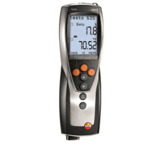 Máy đo nhiệt độ và độ ẩm testo 635-2 cho phép bạn thực hiện các phép đo nhiệt độ và độ ẩm trên nhiều loại vật liệu, bề mặt và môi trường khác nhau.