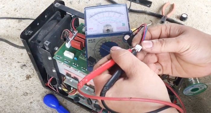 Kiểm tra lại chiết áp sau khi thay mới