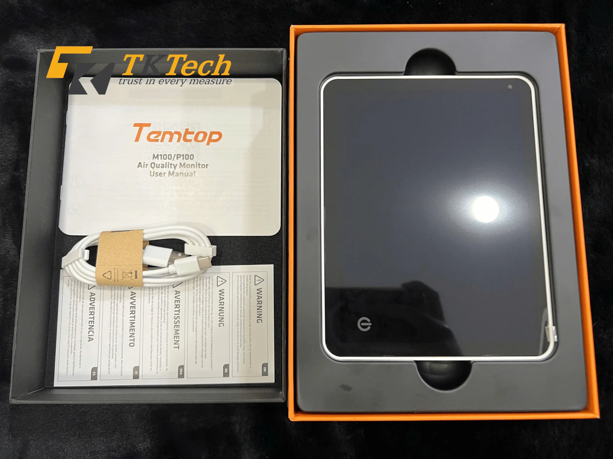 Chất Lượng Không Khí Theo Dõi WiFi Temtop M100 Chất Lượng Không Khí Theo Dõi WiFi Temtop M100