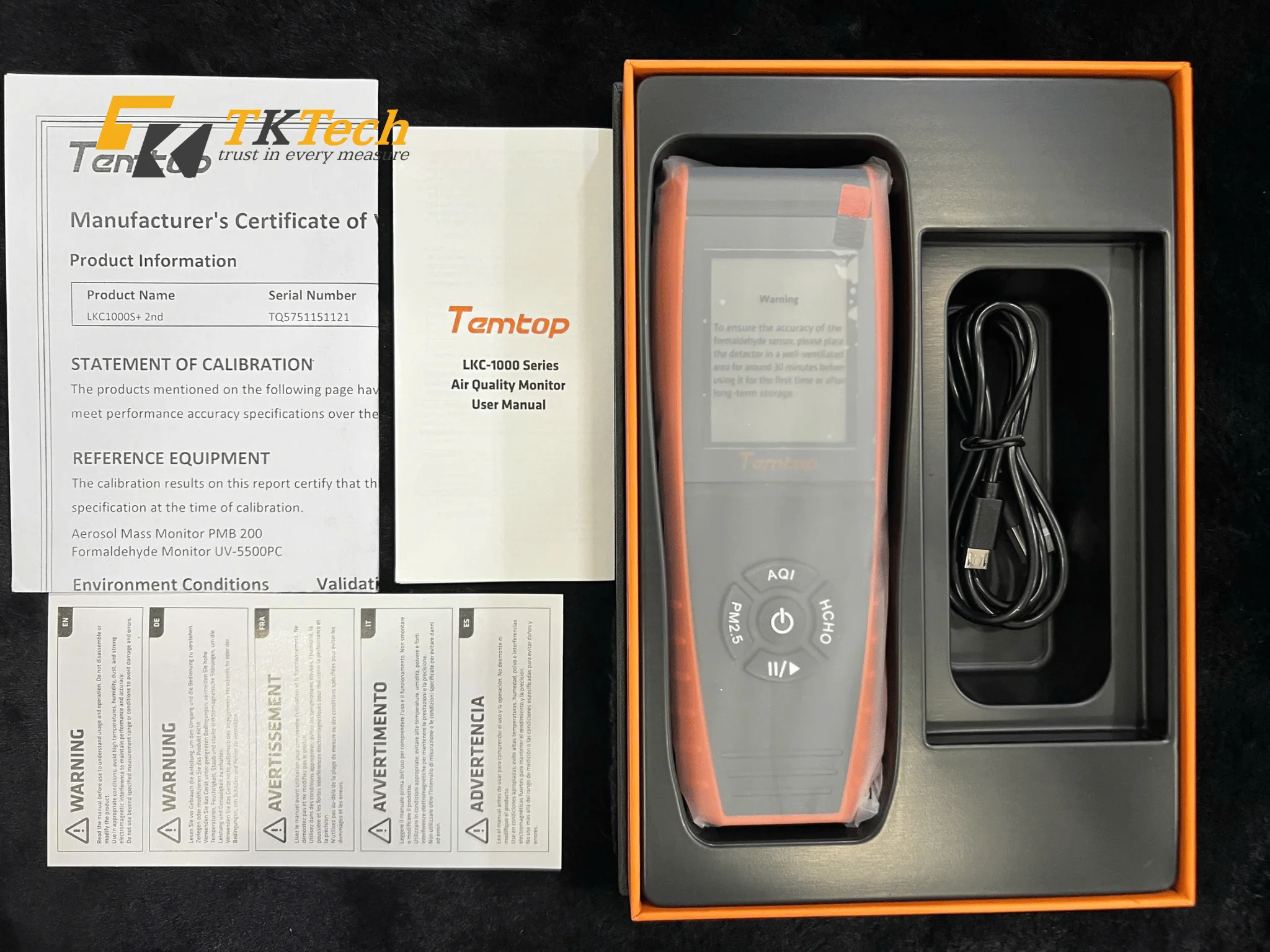 Máy dò chất lượng không khí Temtop LKC-1000S+ 2nd