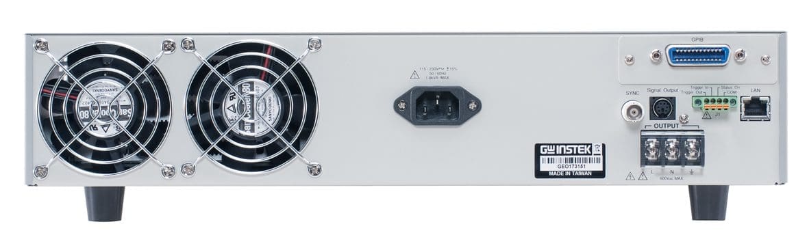 Nguồn điện xoay chiều tuyến tính có thể lập trình GW Instek Series APS-7000 APS 7050_Back_17020311166