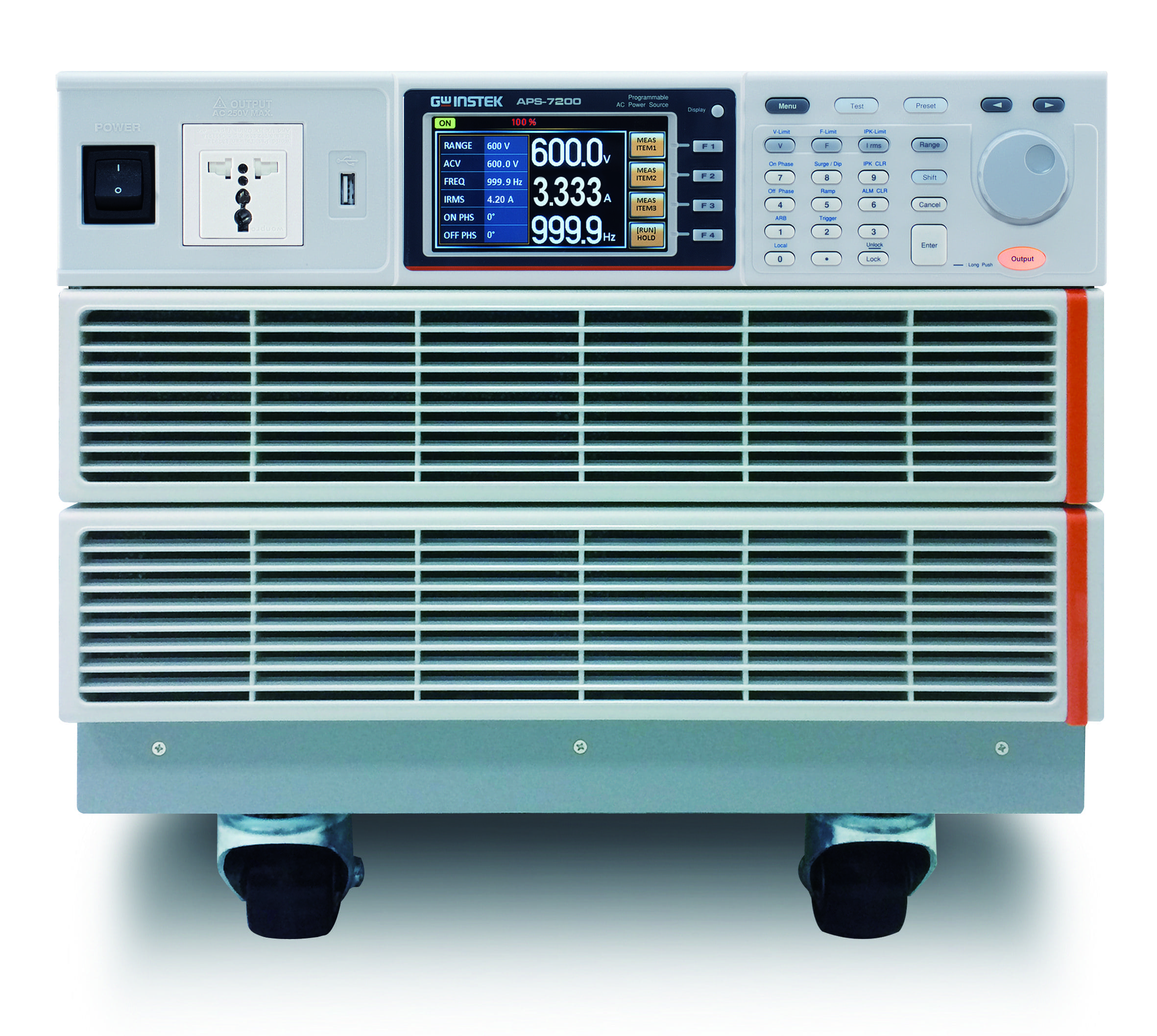 Nguồn điện xoay chiều tuyến tính có thể lập trình GW Instek Series APS-7000 APS 7200_Front_18103015107