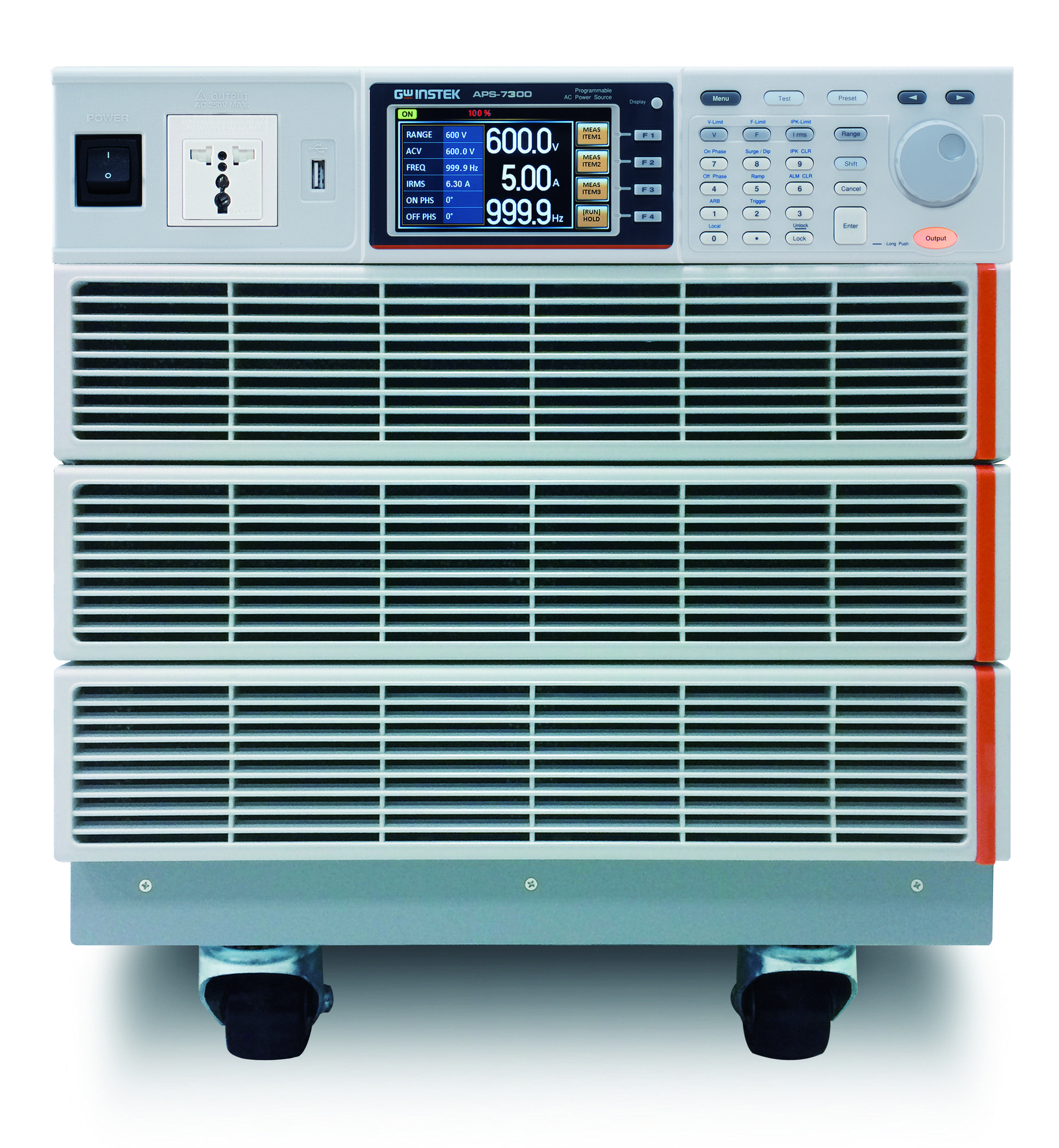 Nguồn điện xoay chiều tuyến tính có thể lập trình GW Instek Series APS-7000 APS 7300_Front_18110118627